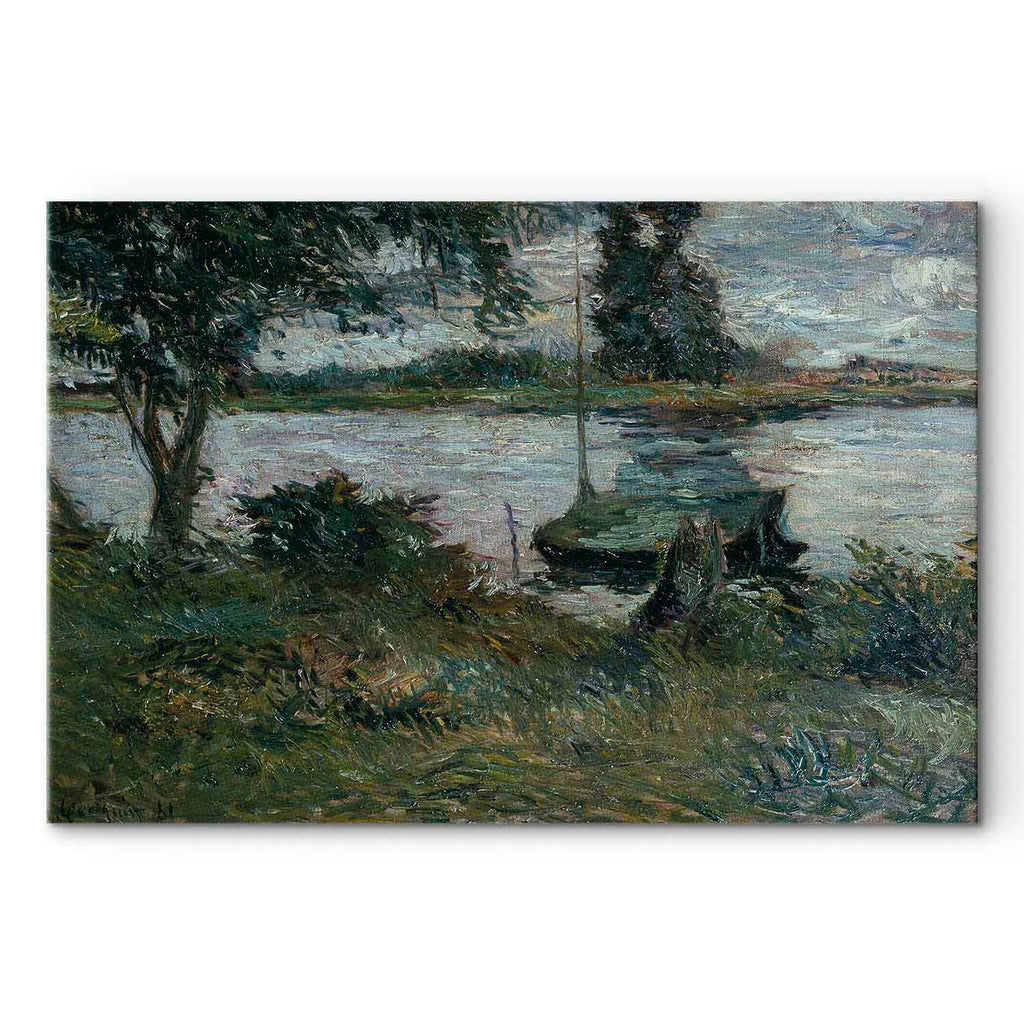 Gauguin Riverbank Landscape Canvas Print