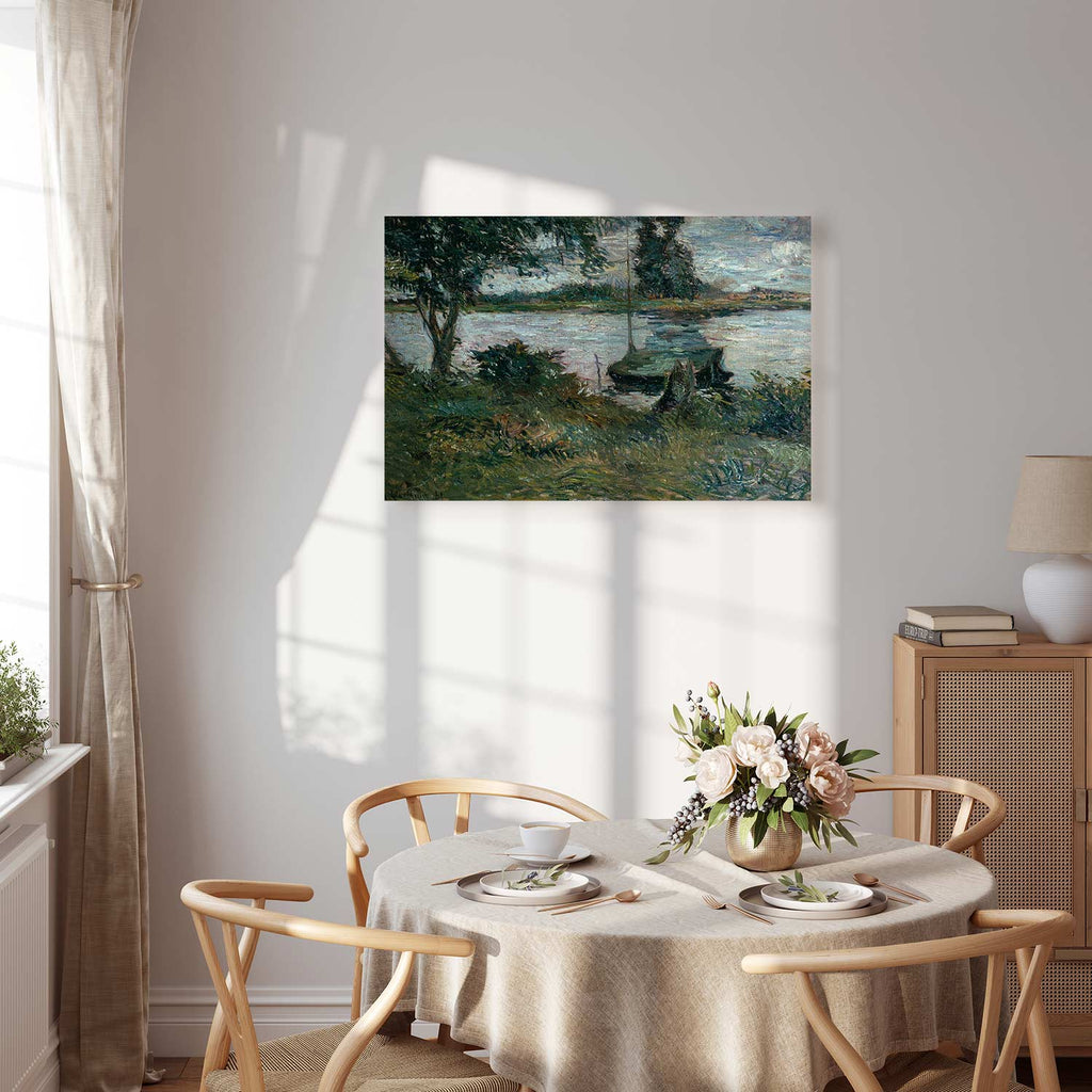Gauguin Riverbank Landscape Canvas Print