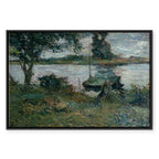 Gauguin Riverbank Landscape Canvas Print