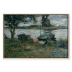Gauguin Riverbank Landscape Canvas Print