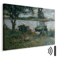 Gauguin Riverbank Landscape Canvas Print