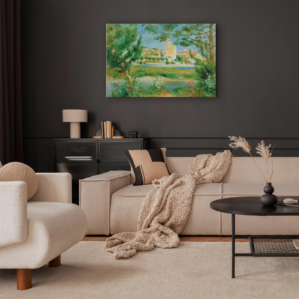 Canvas Print Villeneuveles-Avignon by Renoir