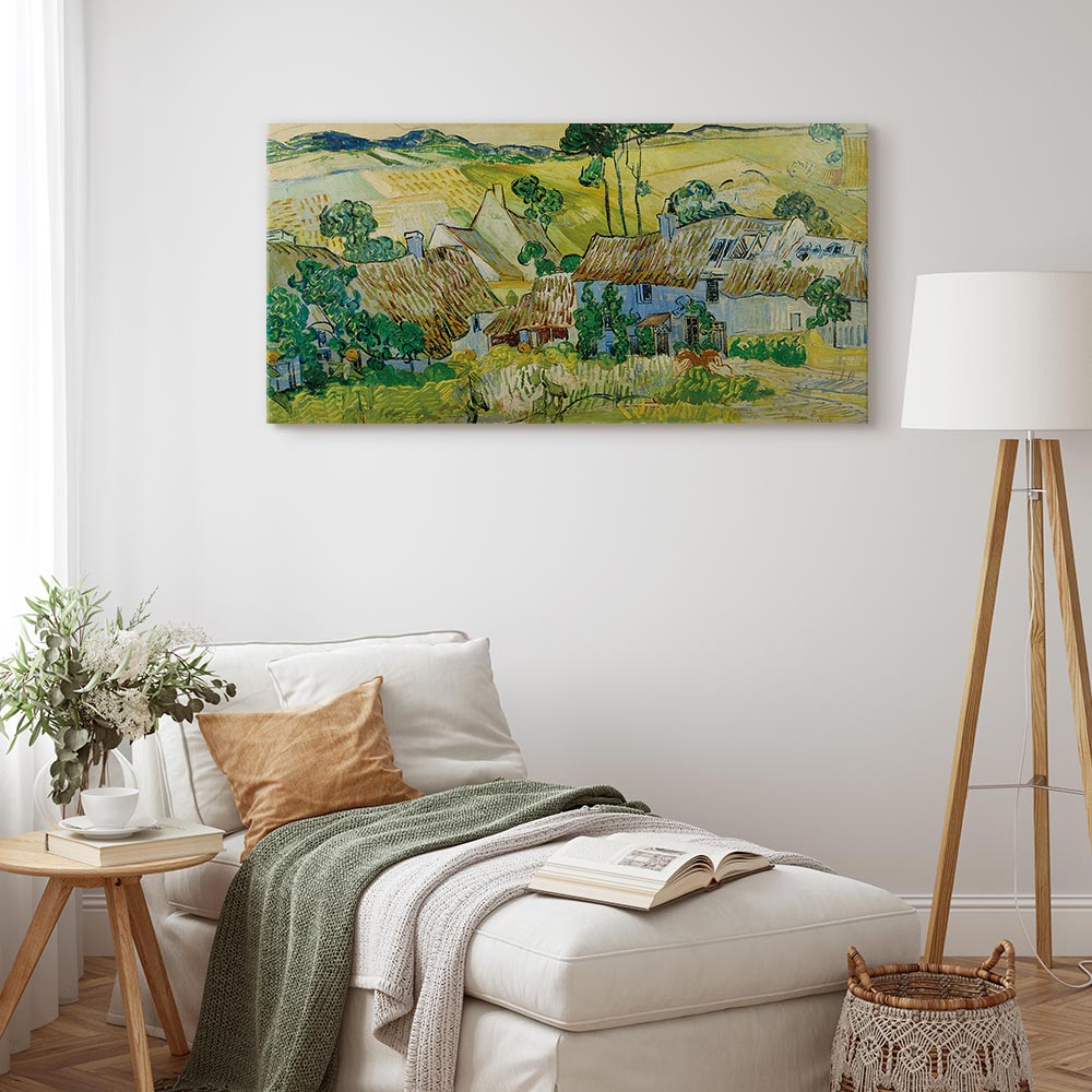 Canvas Print - Farms near Auvers (Vincent Van Gogh)
