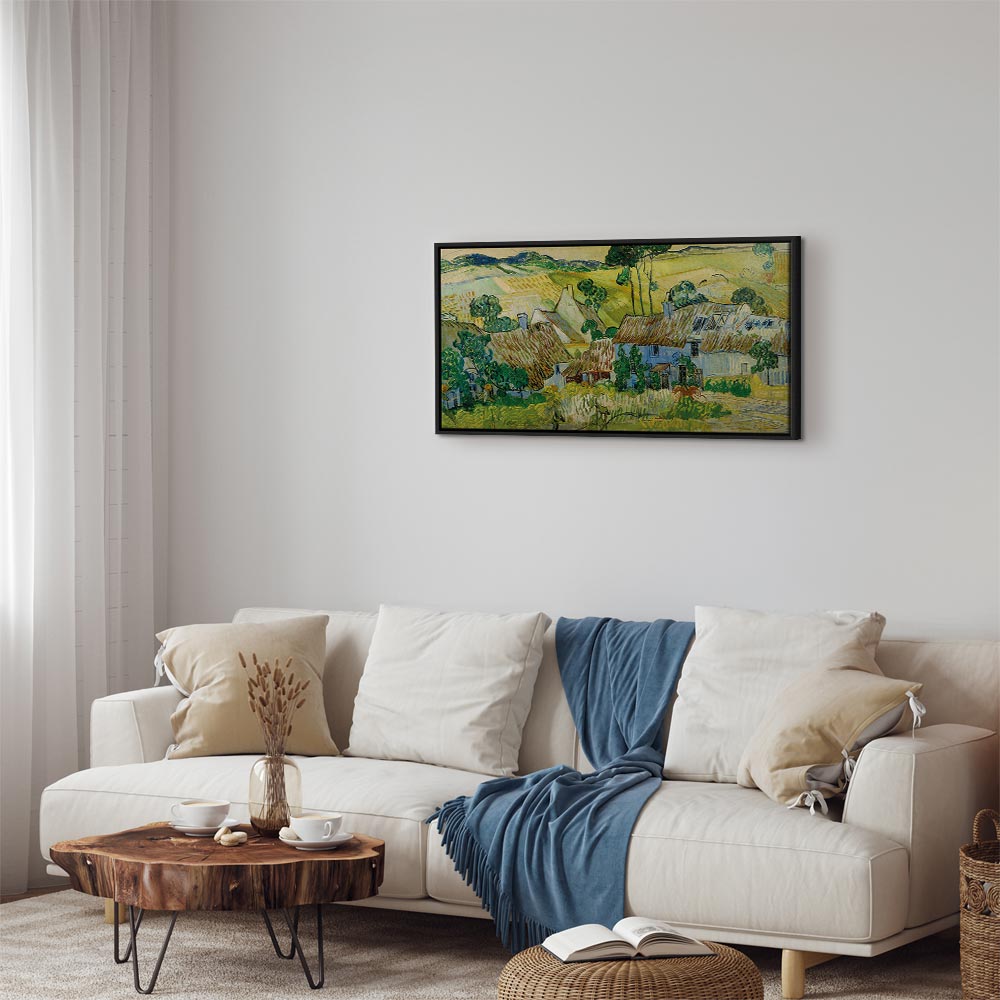 Canvas Print - Farms near Auvers (Vincent Van Gogh)