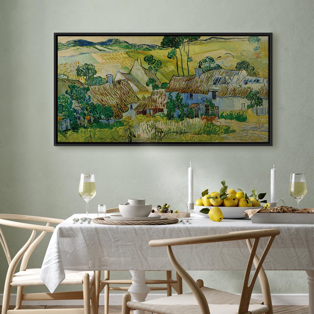 Canvas Print - Farms near Auvers (Vincent Van Gogh)