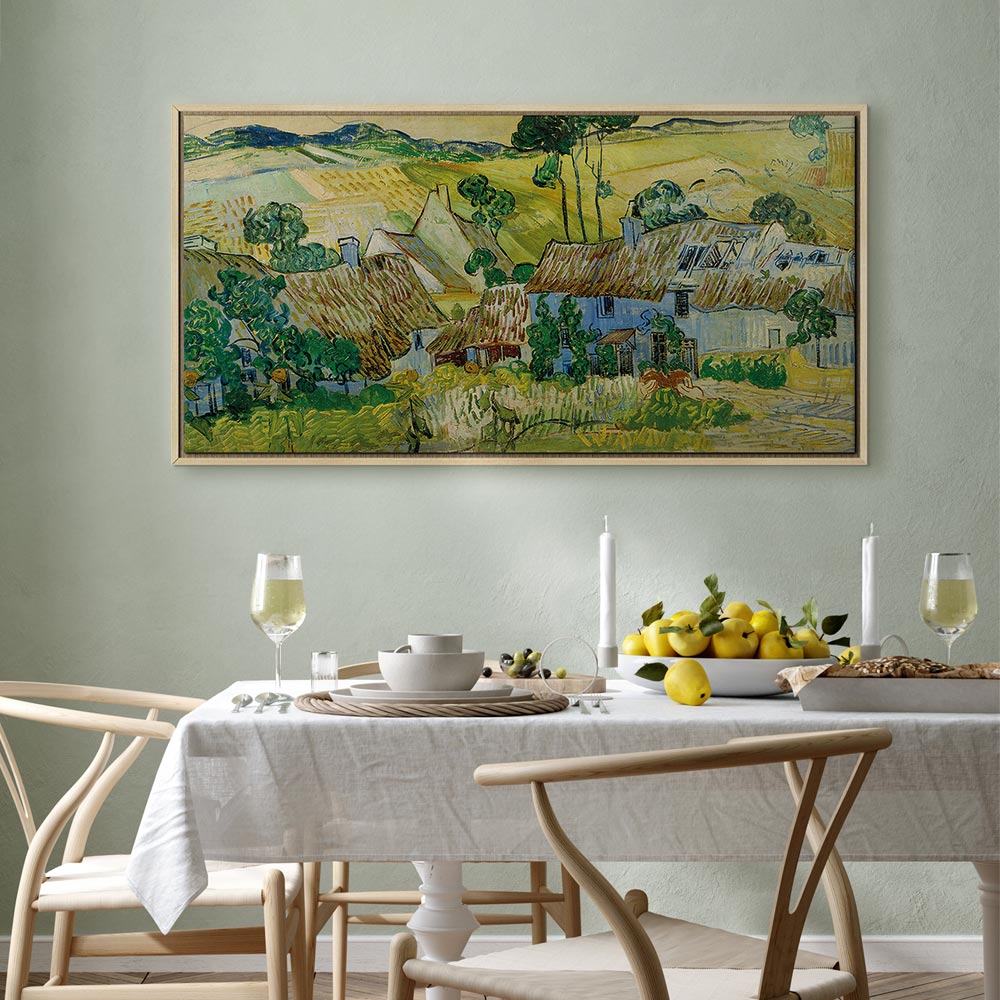 Canvas Print - Farms near Auvers (Vincent Van Gogh)
