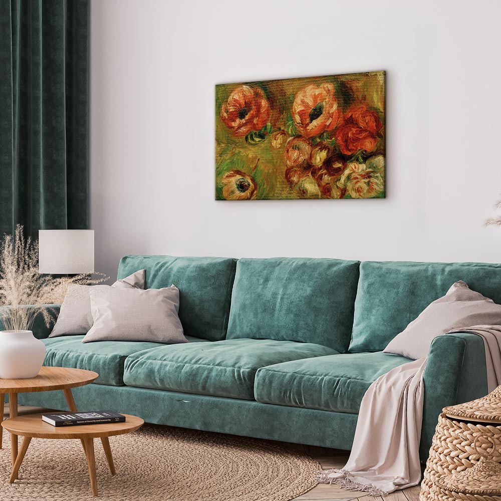 Canvas Print - Les AnÃ©mones (Renoir)