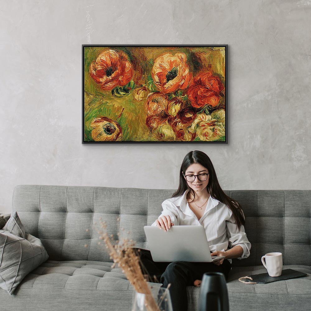 Leinwanddruck - Les Anémones (Renoir)