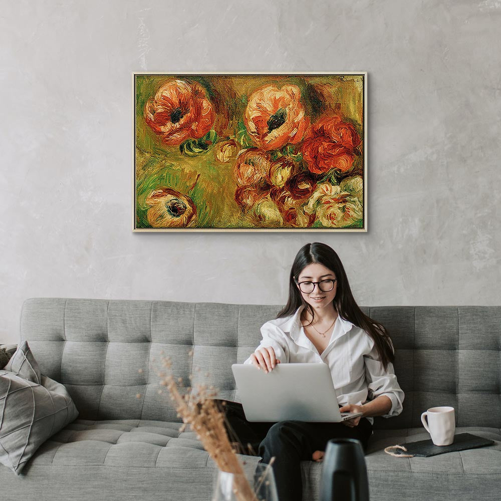 Leinwanddruck - Les Anémones (Renoir)