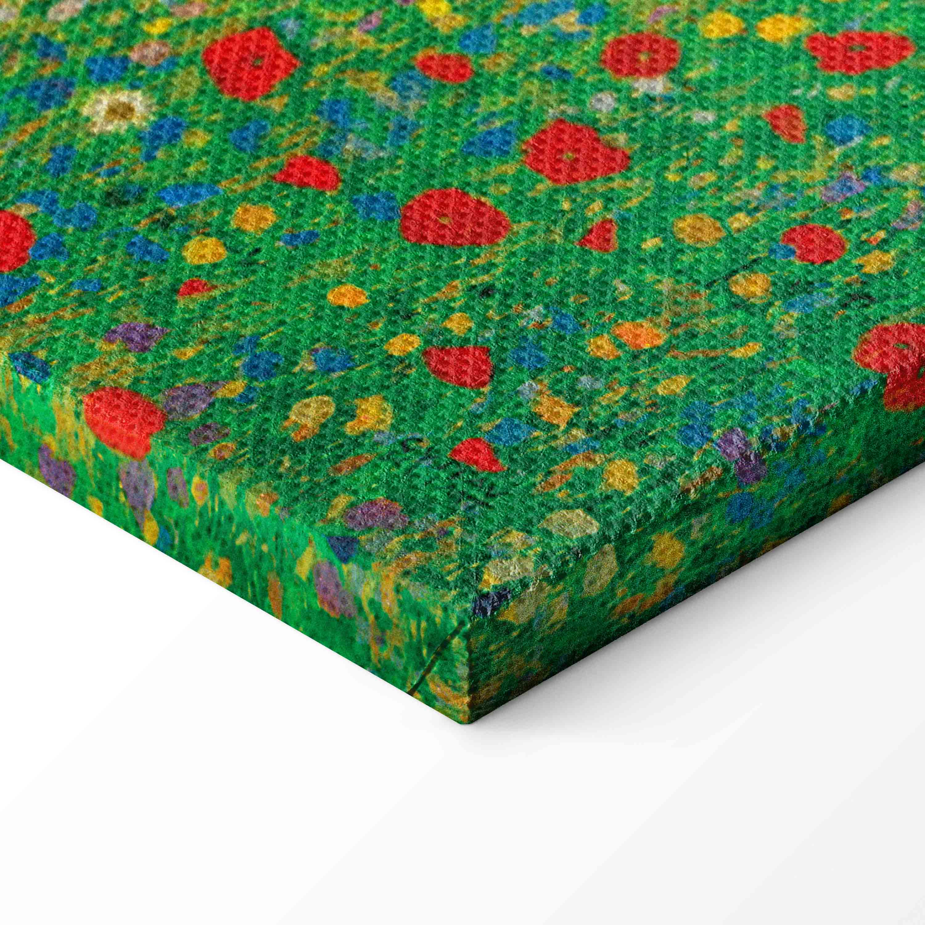 Klimt Poppy Field Floral Canvas Print