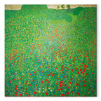 Klimt Poppy Field Floral Canvas Print