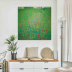 Klimt Poppy Field Floral Canvas Print