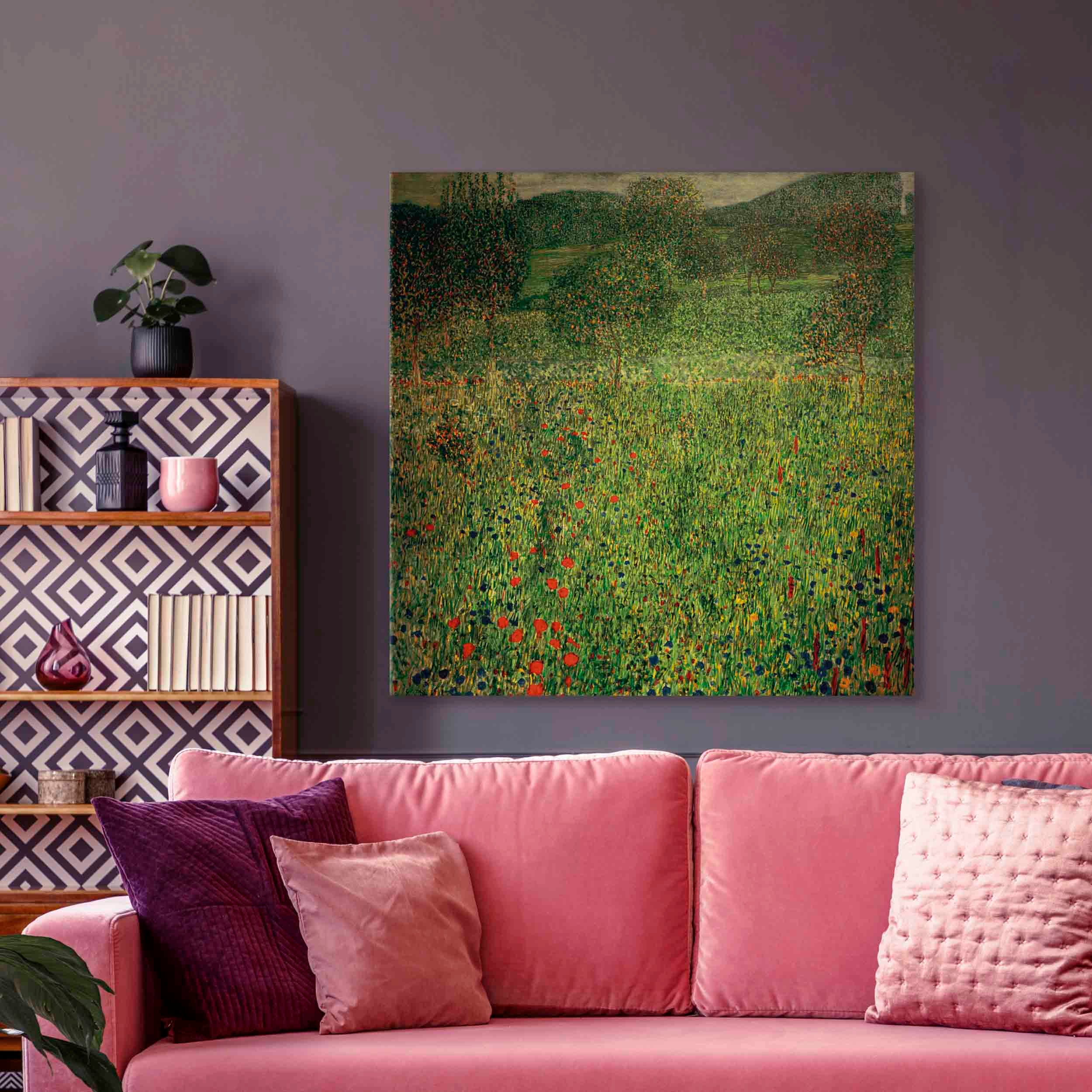 Klimt Garden Floral Canvas Print