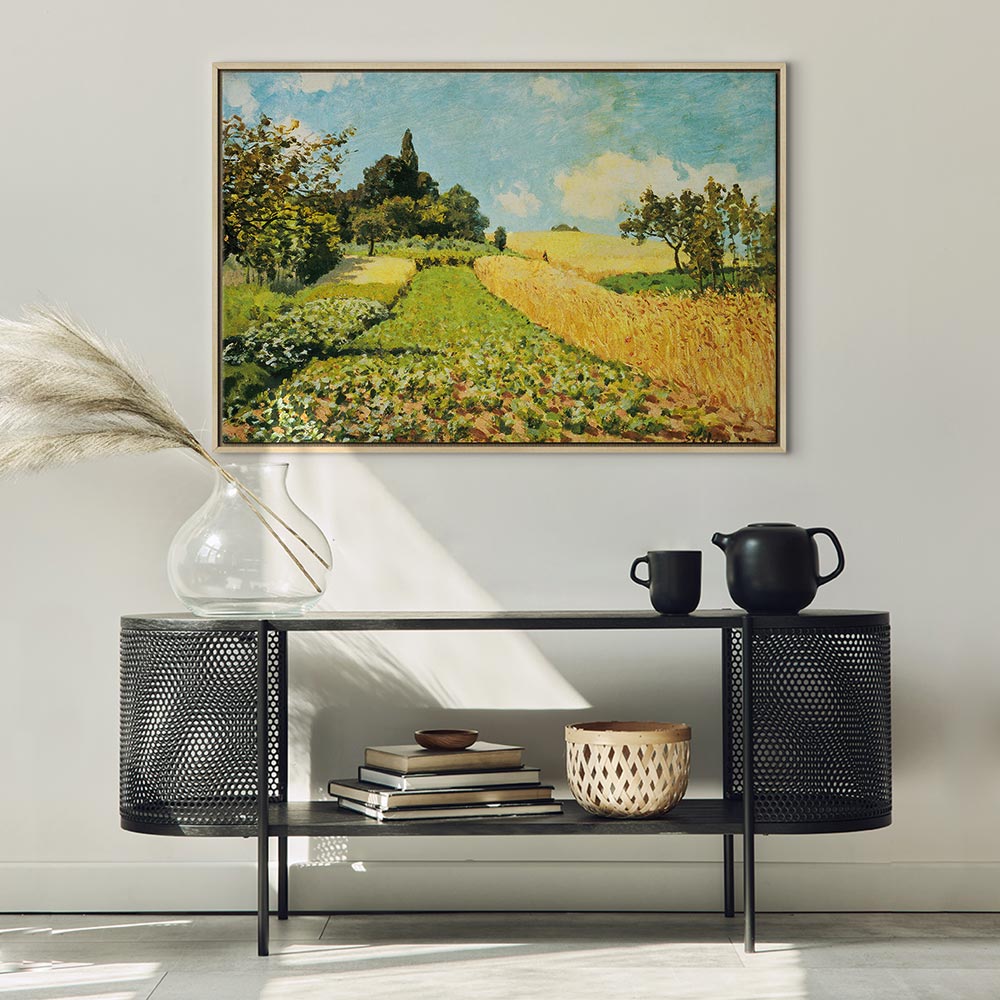 Canvas Print - Wheat field (Alfred Sisley)