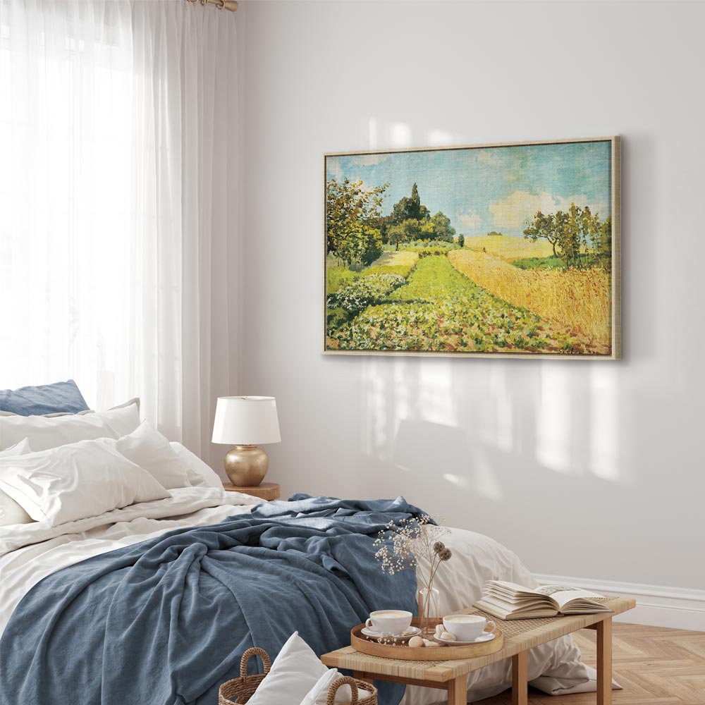 Canvas Print - Wheat field (Alfred Sisley)