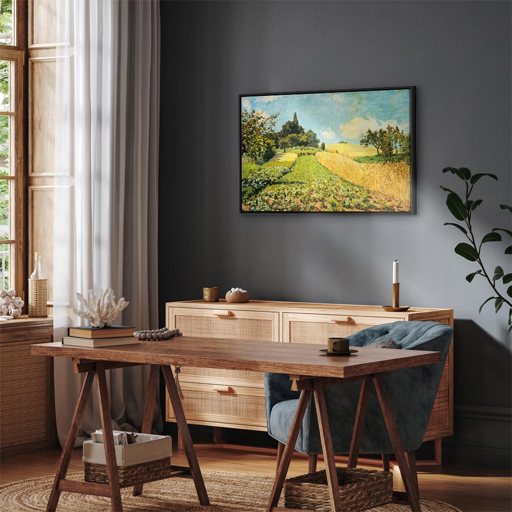 Canvas Print - Wheat field (Alfred Sisley)