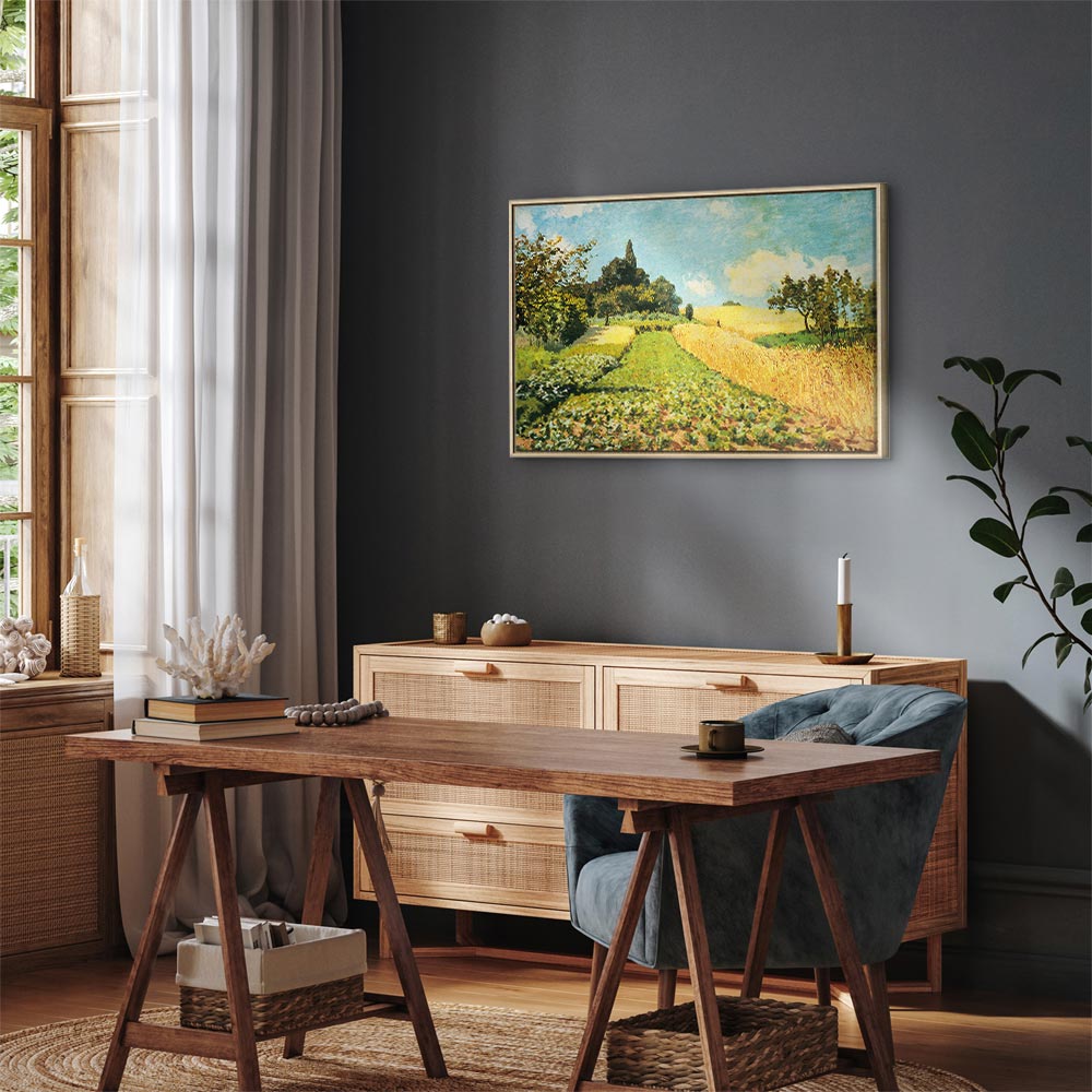 Canvas Print - Wheat field (Alfred Sisley)
