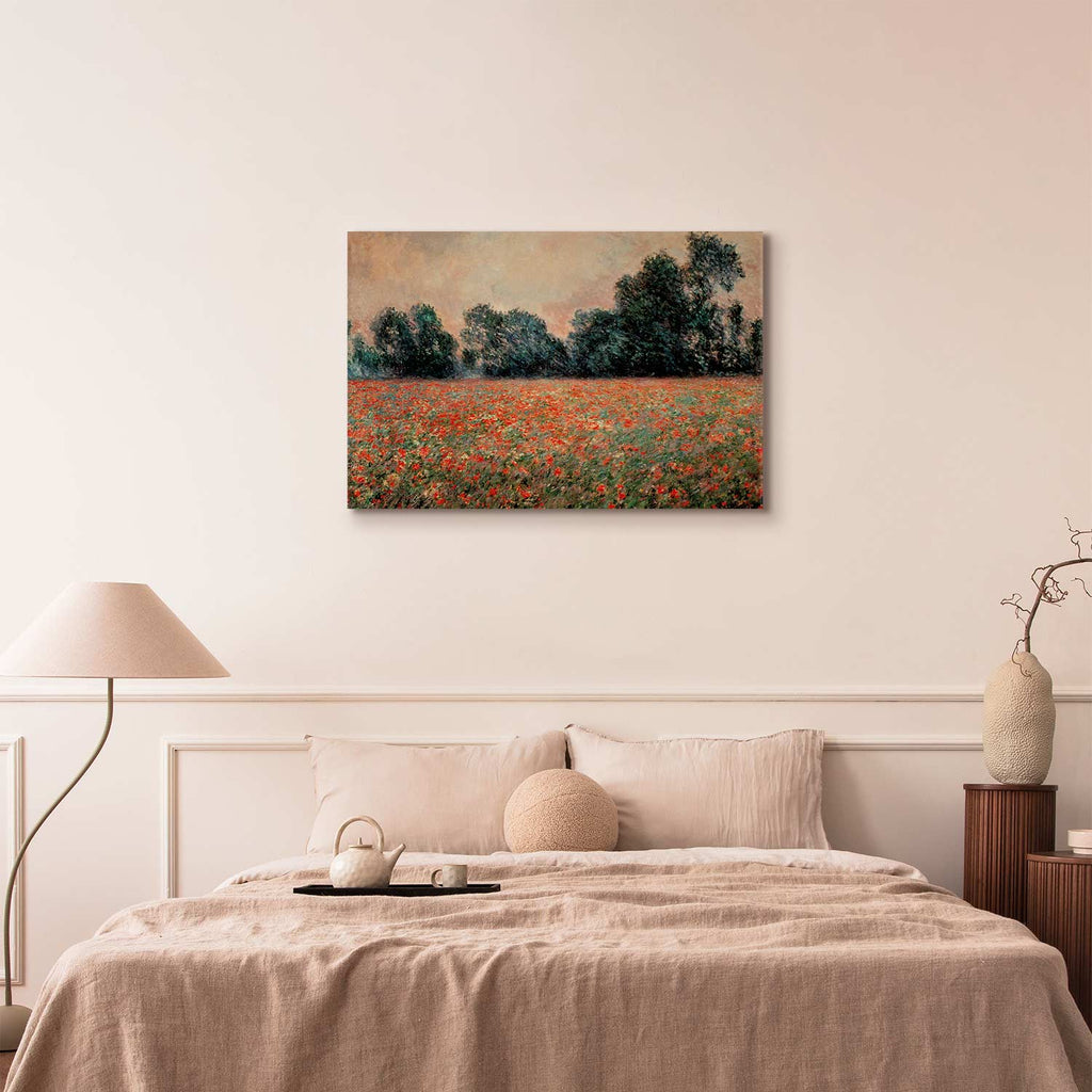 Wild Poppies Landscape Classic Canvas Print