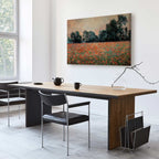 Wild Poppies Landscape Classic Canvas Print