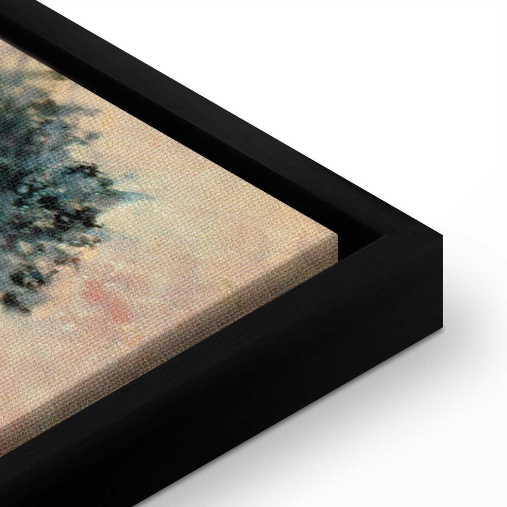 Leinwanddruck Feld mit wilden Mohnblumen