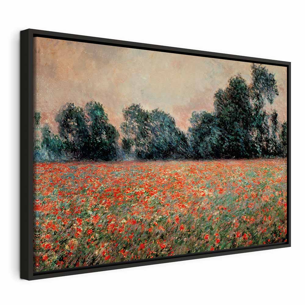 Canvas Print Field with Wild Poppies