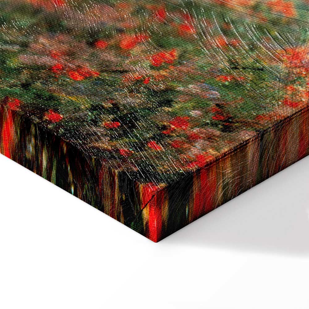Wild Poppies Landscape Classic Canvas Print