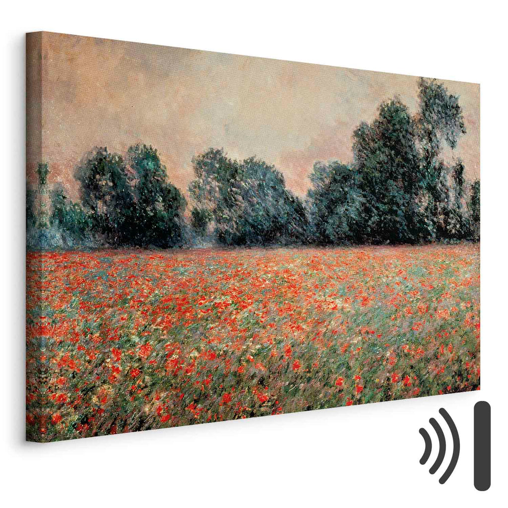 Wild Poppies Landscape Classic Canvas Print