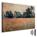 Wild Poppies Landscape Classic Canvas Print