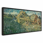 Leinwanddruck „Feld mit Weizenhaufen“ von Van Gogh