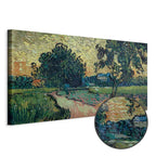 Auvers Sunset Landscape Classic Canvas Print