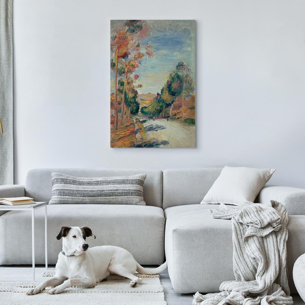Canvas Print Paysage d'Essoyes by Renoir
