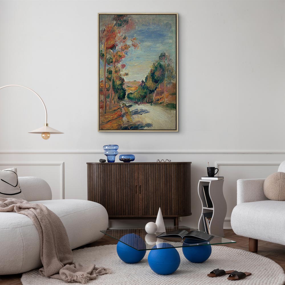 Canvas Print Paysage d'Essoyes by Renoir