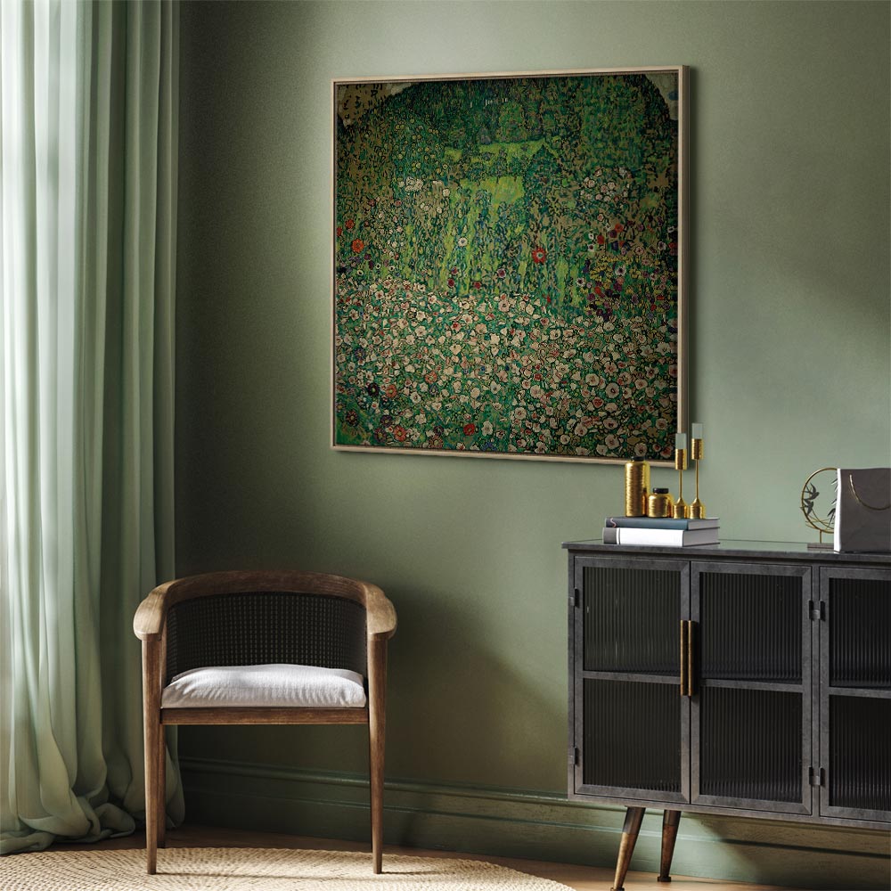 Klimt Garden Landscape Classic Canvas Print