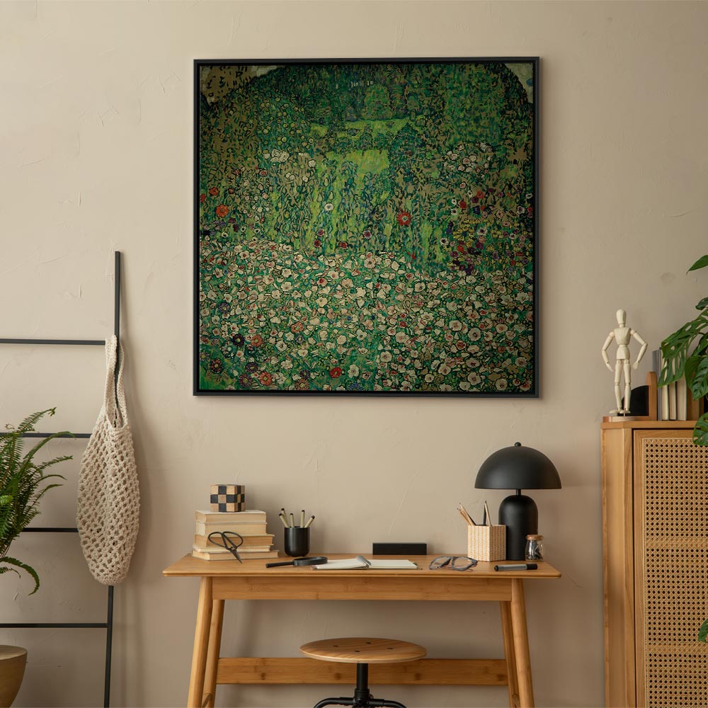 Klimt Garden Landscape Classic Canvas Print