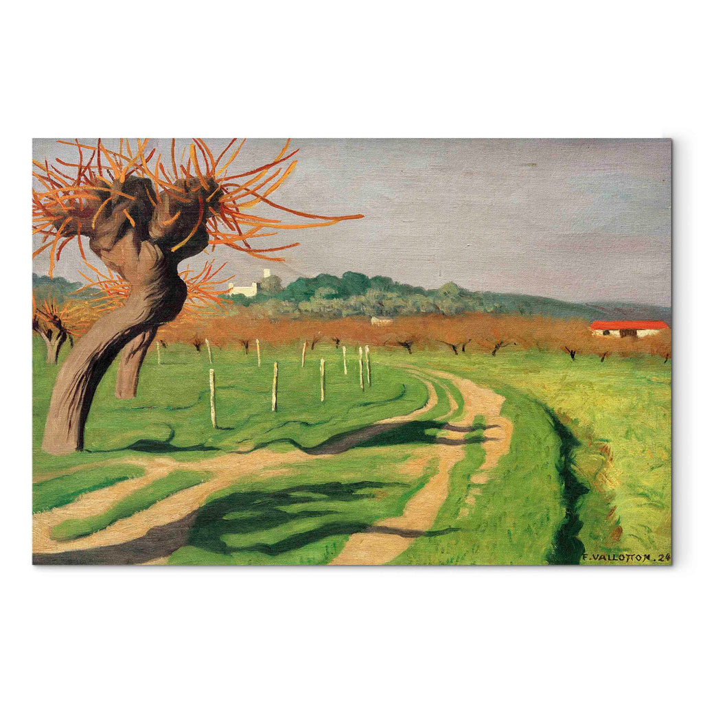 Vallée de la Cagne Landscape Canvas Print