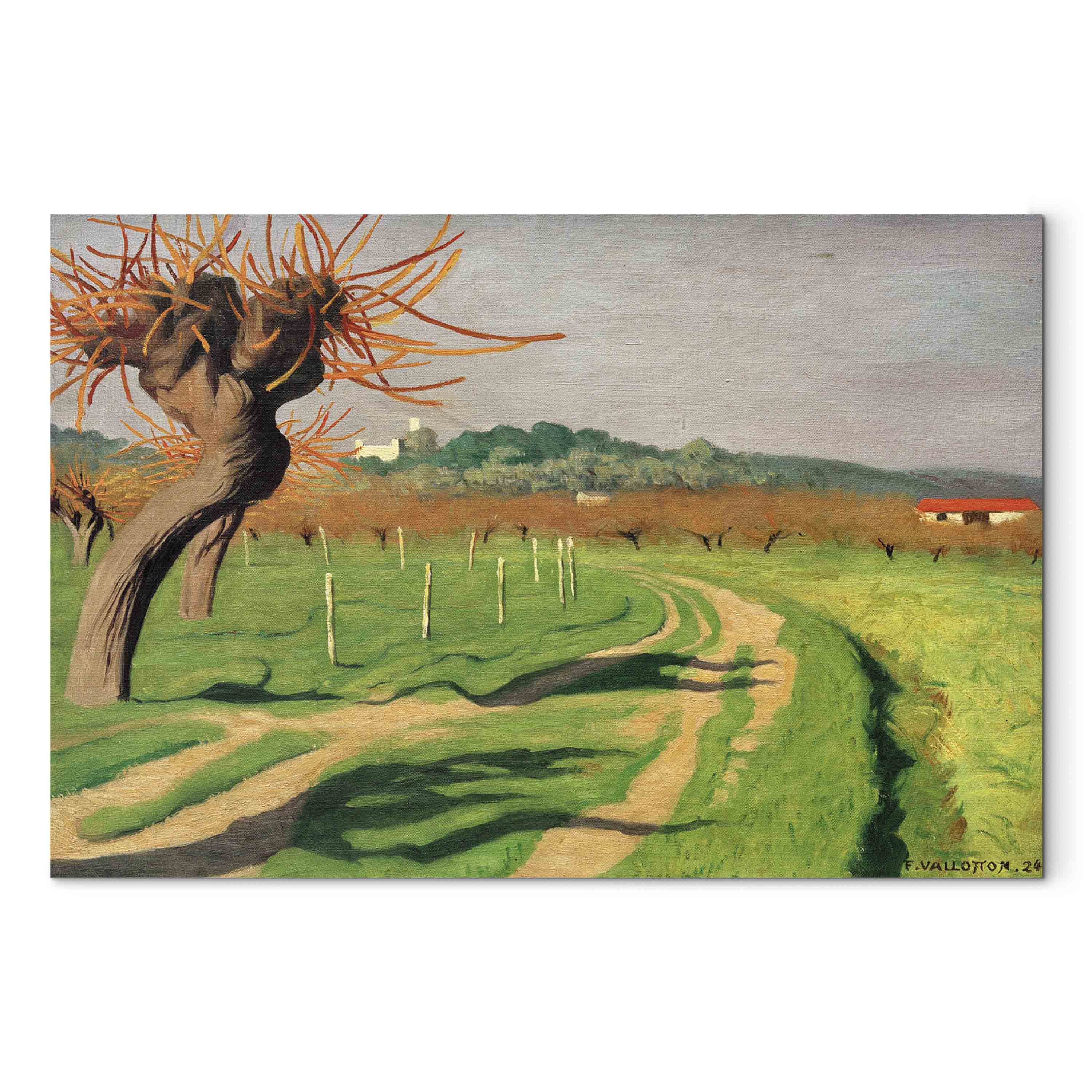 Vallée de la Cagne Landscape Canvas Print