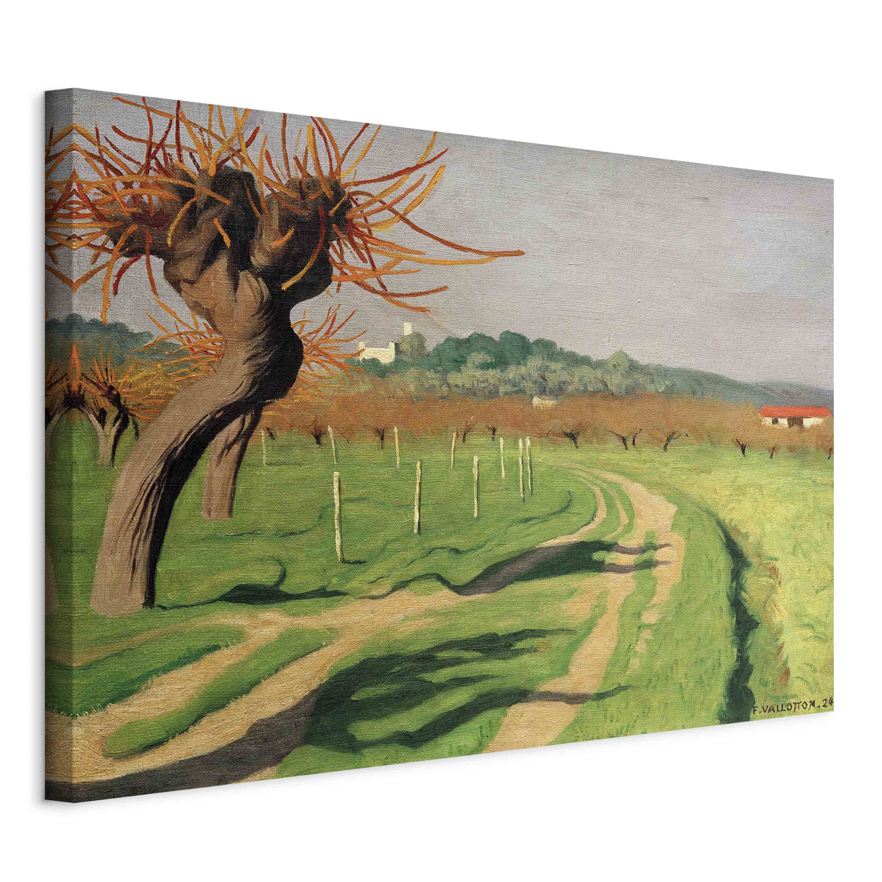 Vallée de la Cagne Landscape Canvas Print