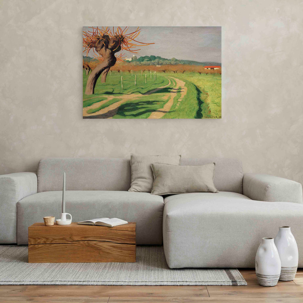 Vallée de la Cagne Landscape Canvas Print