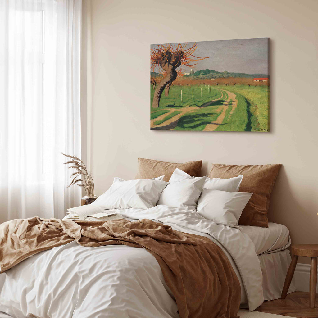 Vallée de la Cagne Landscape Canvas Print