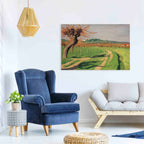 Vallée de la Cagne Landscape Canvas Print