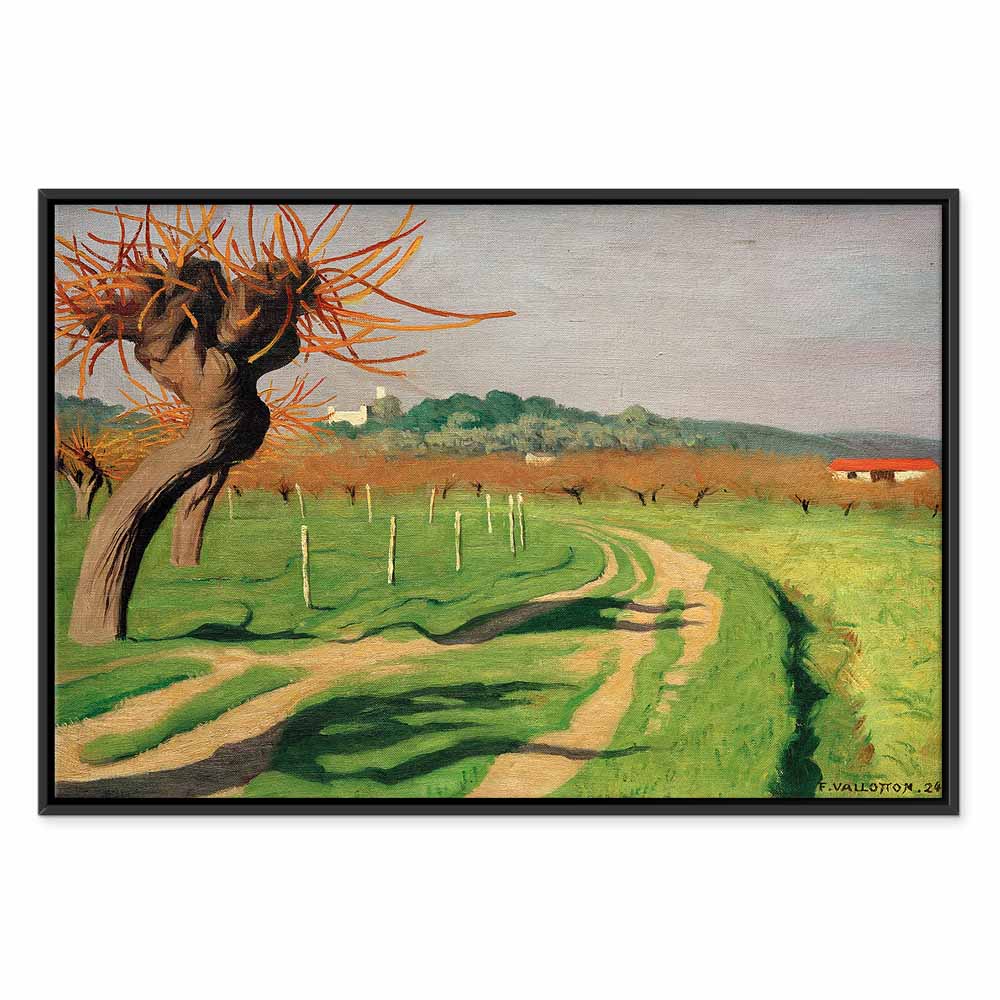Vallée de la Cagne Landscape Canvas Print