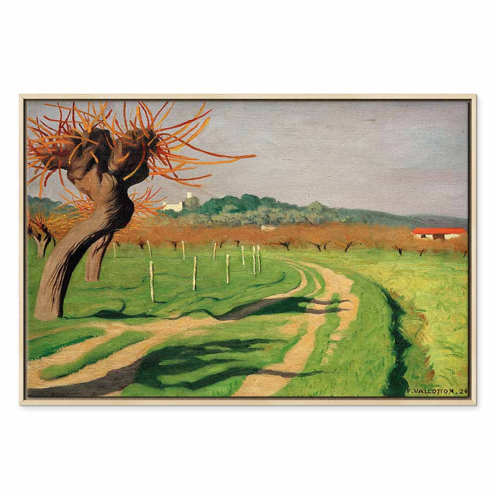 Vallée de la Cagne Landscape Canvas Print