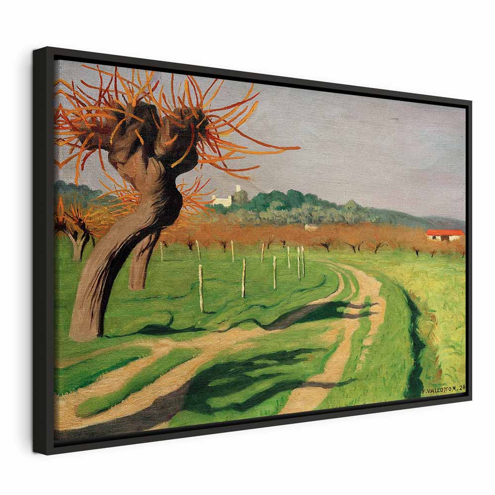 Vallée de la Cagne Landscape Canvas Print