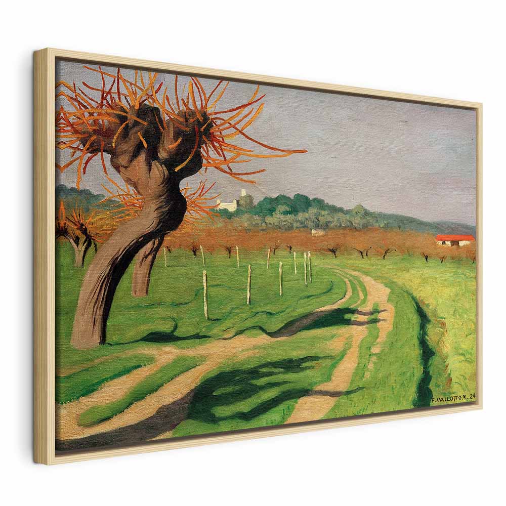 Vallée de la Cagne Landscape Canvas Print