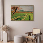 Vallée de la Cagne Landscape Canvas Print