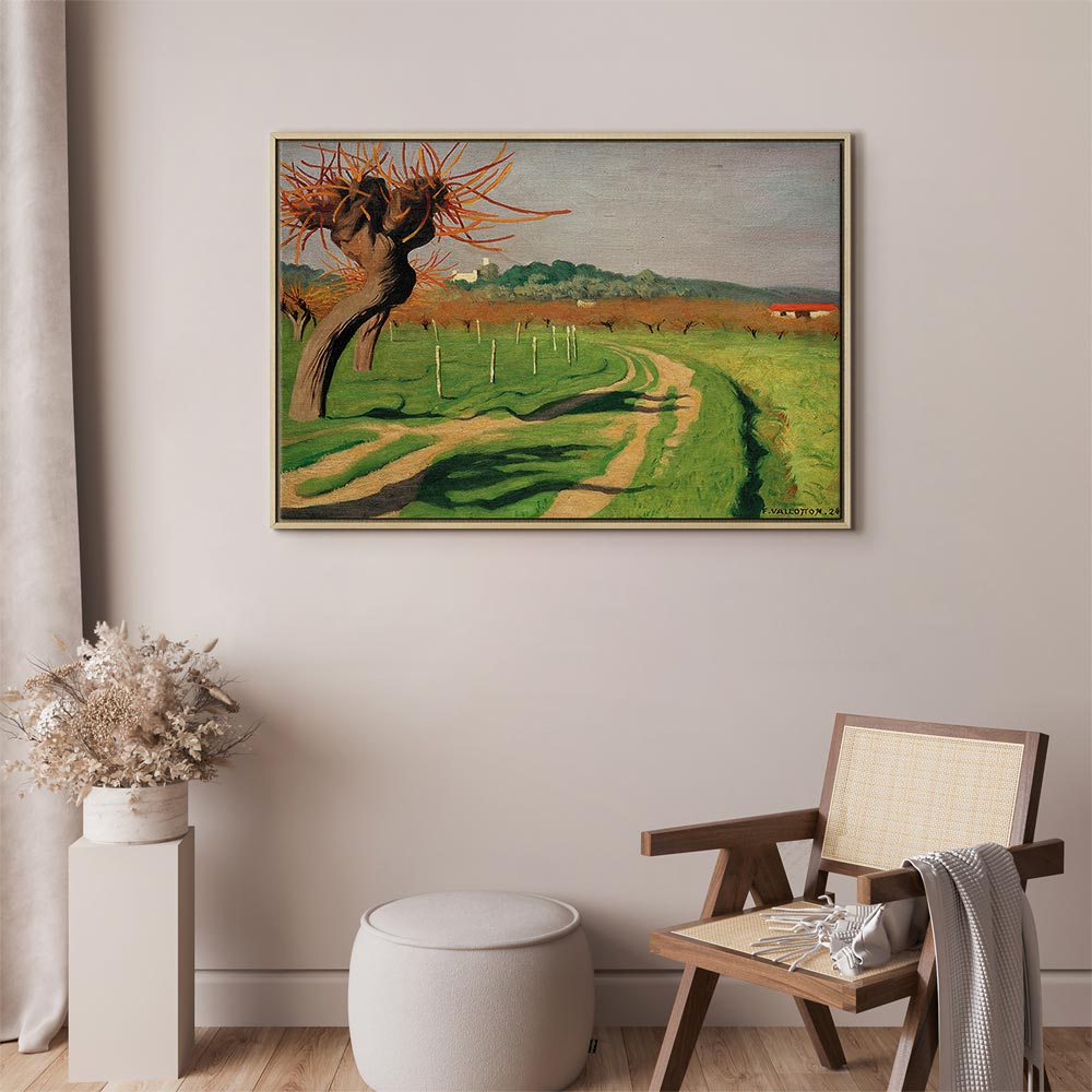 Vallée de la Cagne Landscape Canvas Print