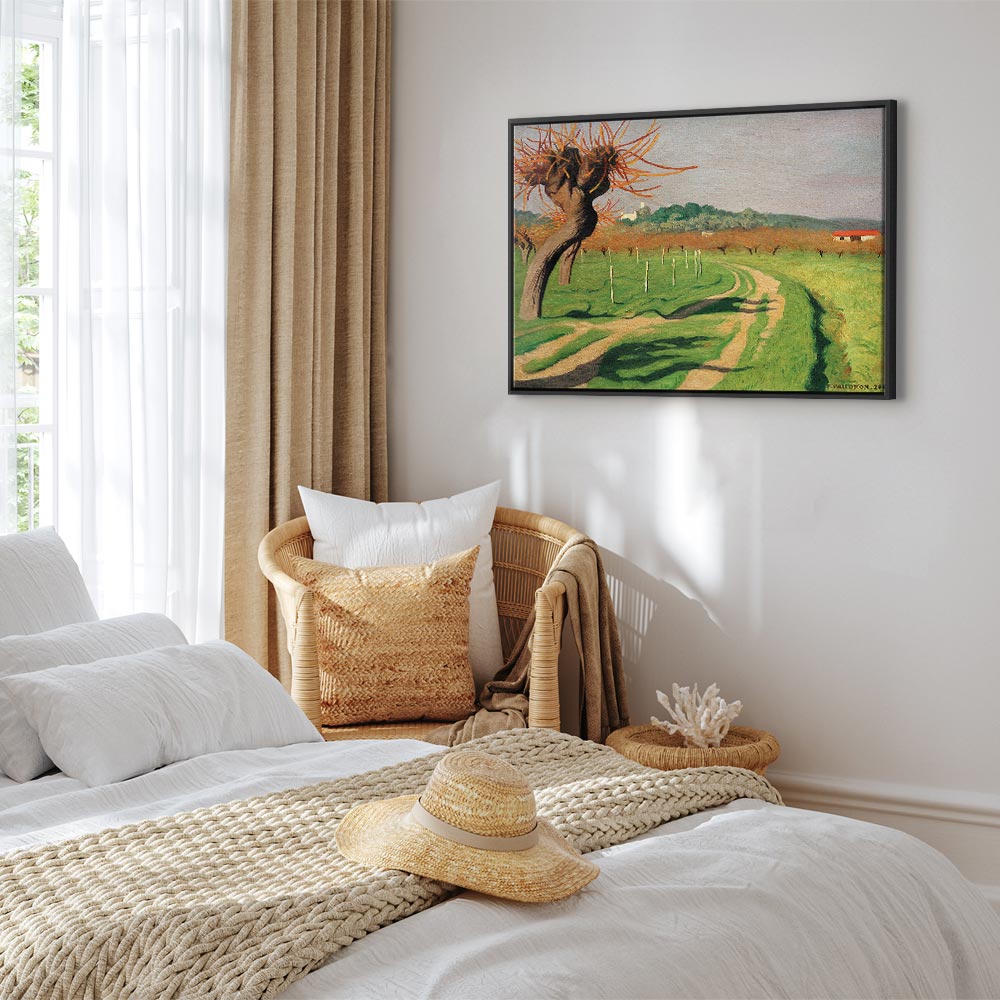 Vallée de la Cagne Landscape Canvas Print