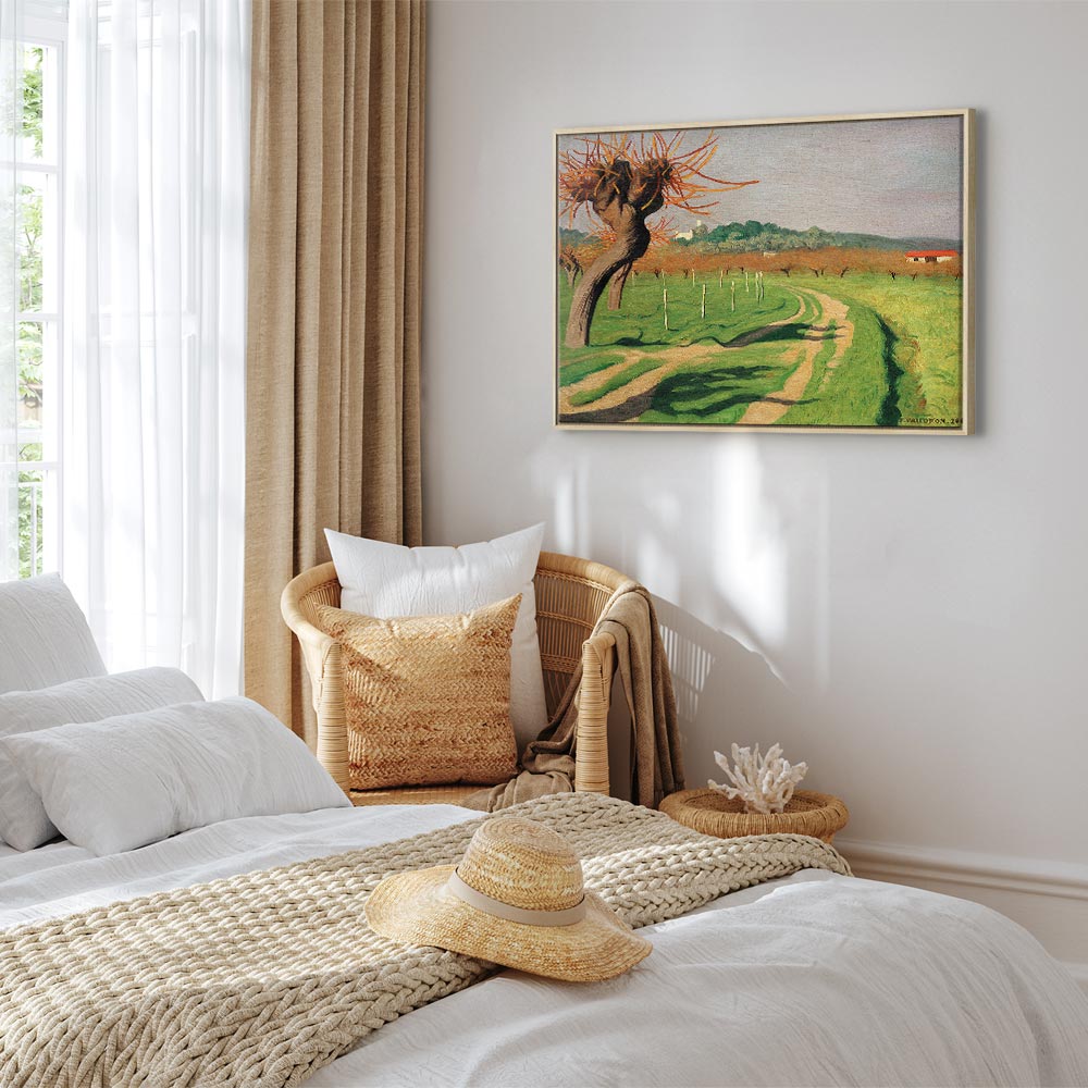 Vallée de la Cagne Landscape Canvas Print