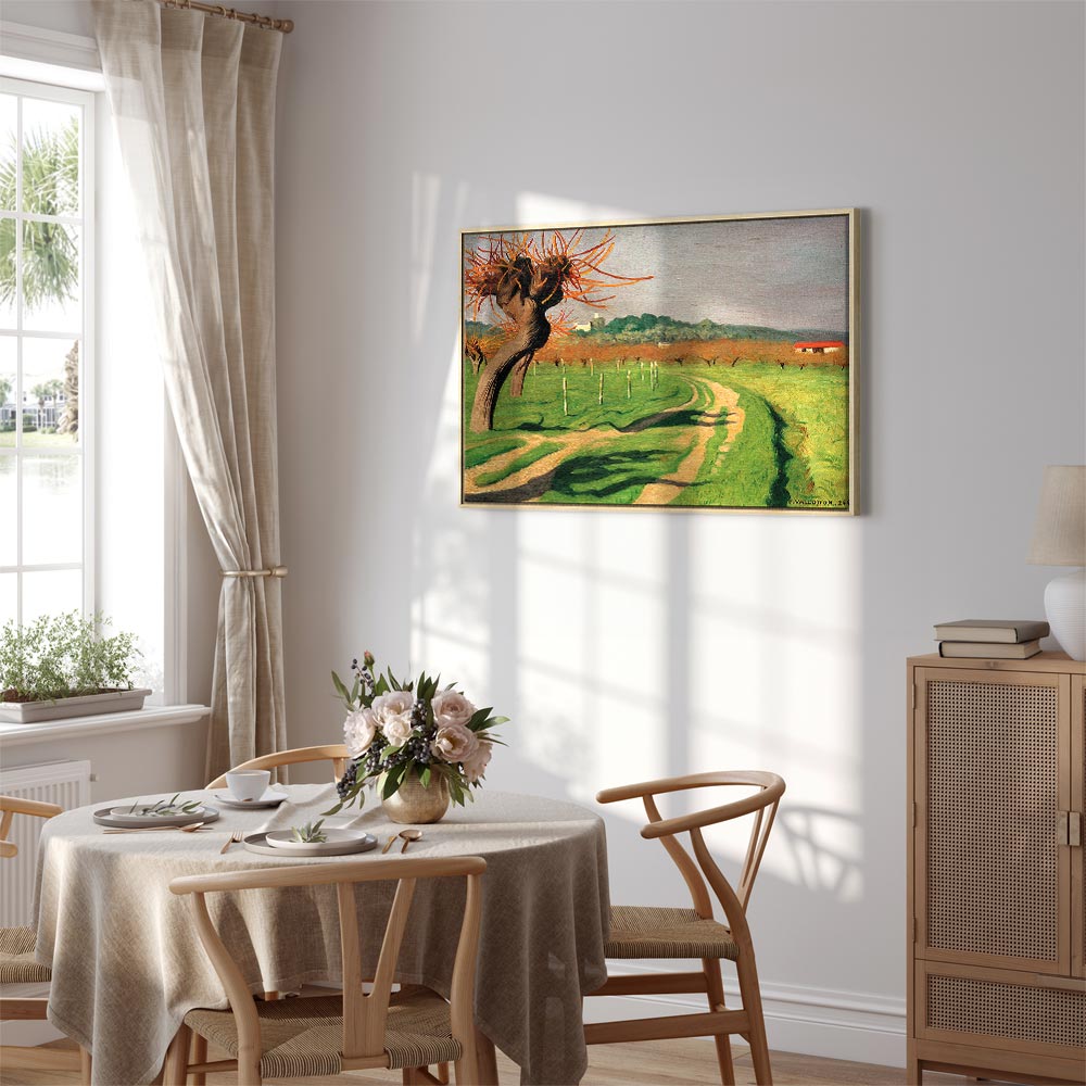 Vallée de la Cagne Landscape Canvas Print