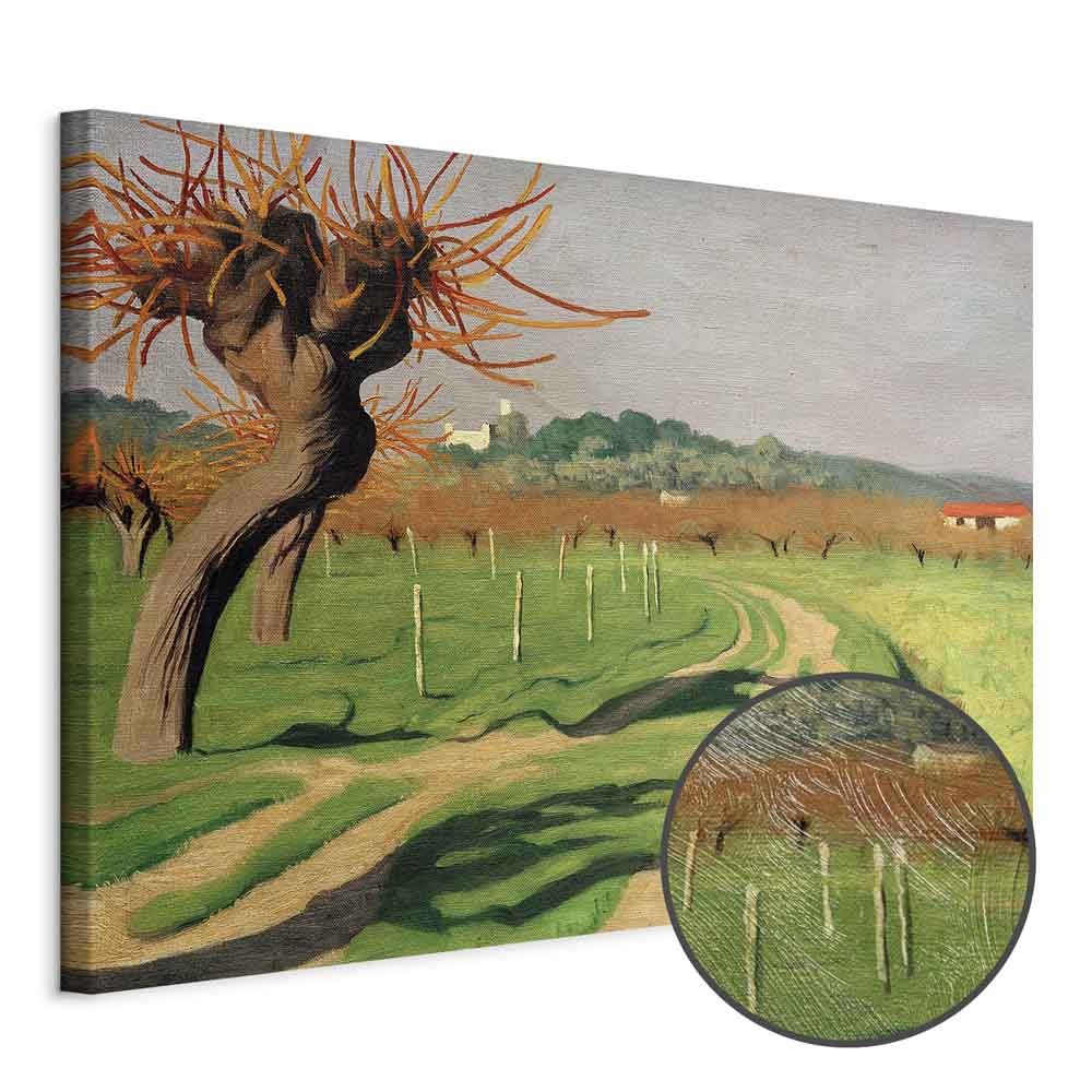 Vallée de la Cagne Landscape Canvas Print